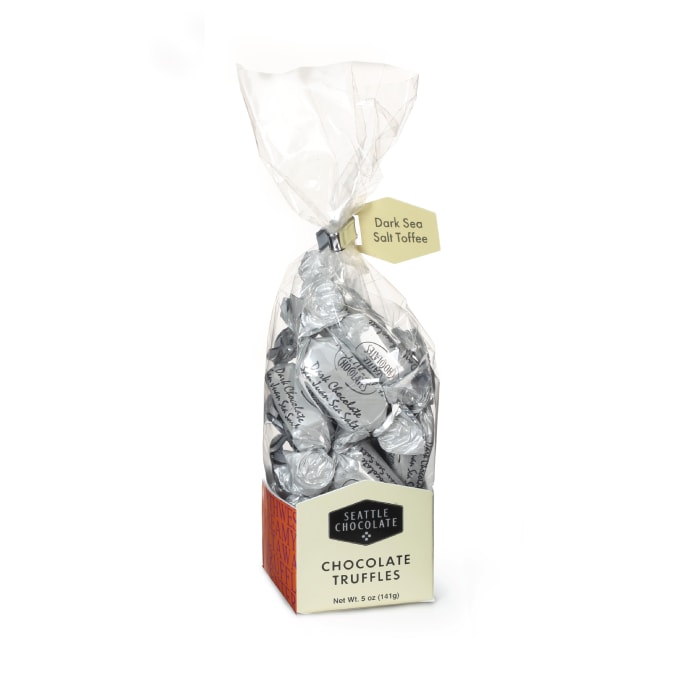 Seattle Chocolate - Dark Sea Salt Toffee Truffles